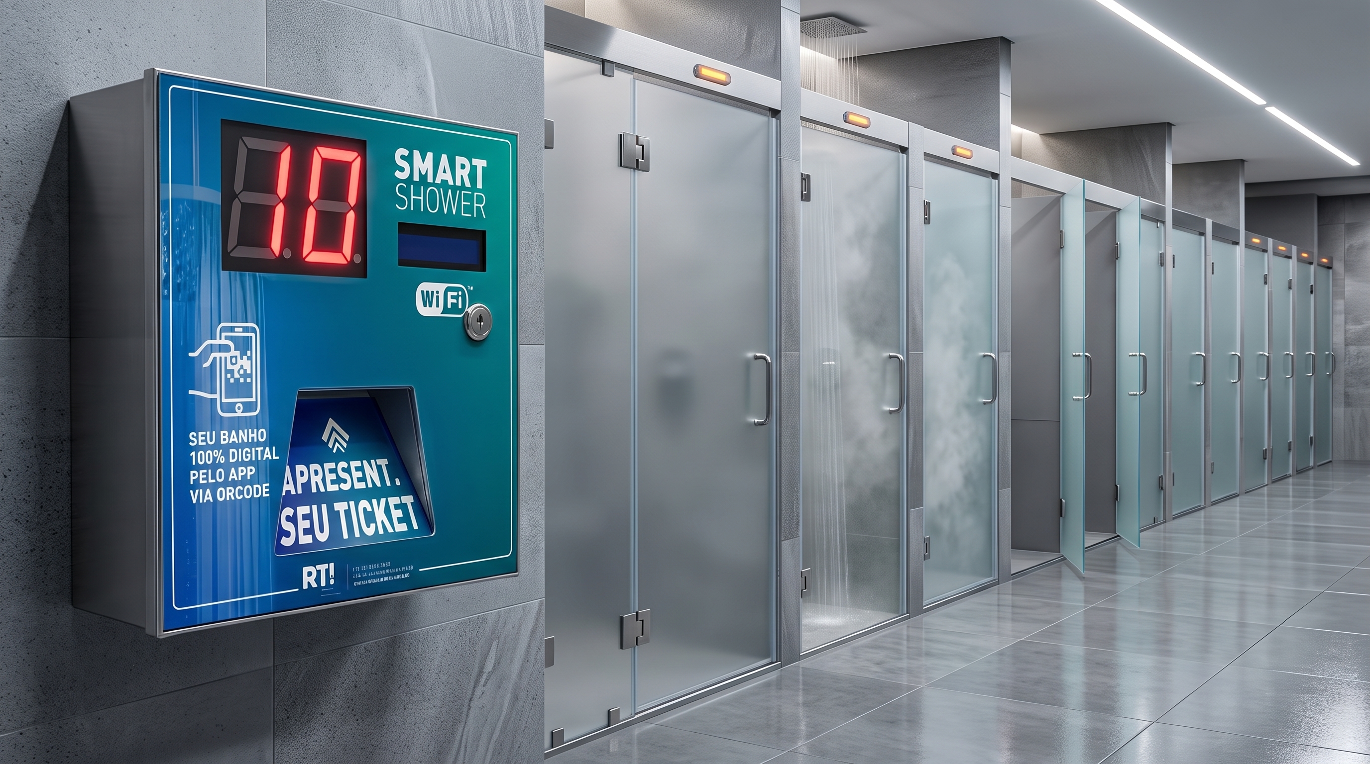 Smart Shower em operação